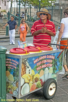 Ice cream Seller, San Juan, PR, USA