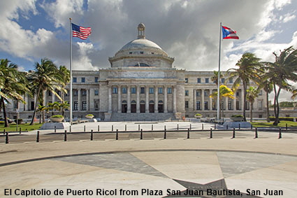 El Capitolio de Puerto Rico from Plaza San Juan Bautista, San Juan, PR, USA