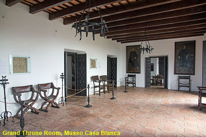Grand Throne Room, Museo Casa Blanca, San Juan, PR, USA