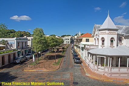 Plaza Francisco Mariano Qui�ones from Capilla de Porta Coeli, San Germ�n, PR, USA