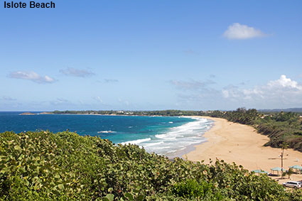 Islote Beach from Arecibo Ligthouse Historical Park, Arecibo, PR, USA