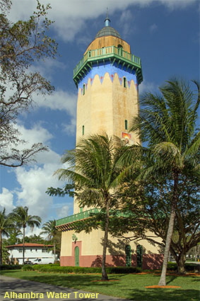 Alhambra Water Tower, Coral Gables, Miami, FL, USA Alhambra Water Tower, Coral Gables, Miami, FL, USA