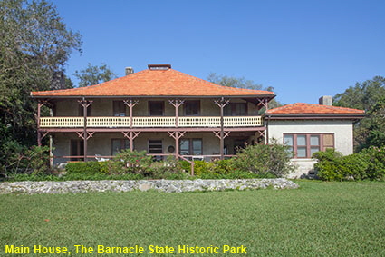 Main House, The Barnacle SHP, Coconut Grove, Miami, FL, USA Main House, The Barnacle SHP, Coconut Grove, Miami, FL, USA