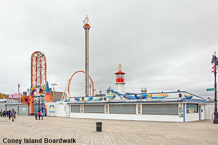  Coney Island boardwalk, New York, NY, USA