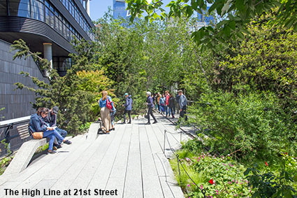 The High Line at 21st Street, New York, NY, USA