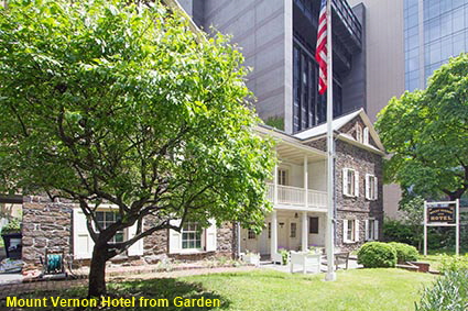 Mount Vernon Hotel from garden, Manhattan, New York, NY, USA
