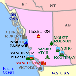 British Columbia Minimap
