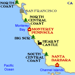 California Coast minimap