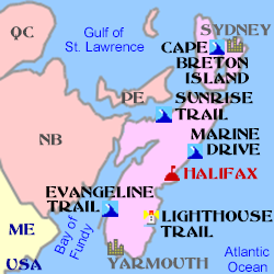 Nova Scotia Minimap
