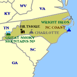 North Carolina Minimap
