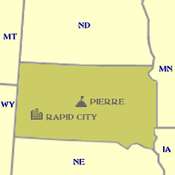 South Dakota Minimap